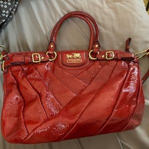 Coach Red Patent purse